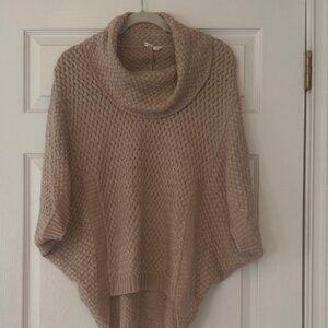 Tan Cowl Neck Sweater